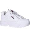 Woman and girl and boy Trainers FILA 1010567 1FG DISRUPTOR KD  WHITE