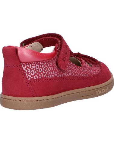 Chaussures KICKERS  pour Fille 784420-10 TAKYTA  132 ROSE FONCE LEOPARD