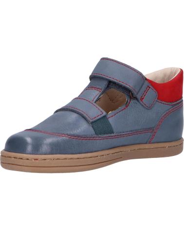 Chaussures KICKERS  pour Garçon 784411-10 TACTACK  51 BLEU ROUGE