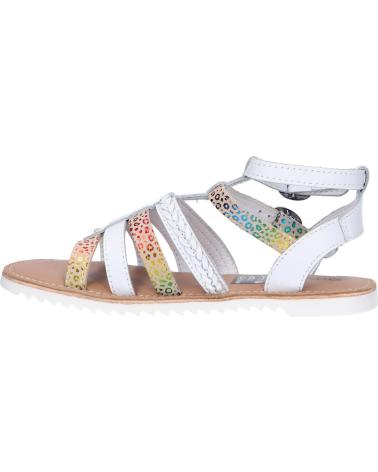 Woman and girl Sandals KICKERS 784711-30 SHASTYL  33 BLANC MULTICOLOR LEOPARD