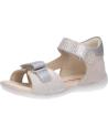 Sandali eleganti da ragazza KICKERS  per  e  696354-10 BINSIA-2  32 BLANC LEOPARD