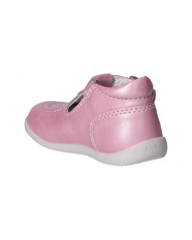 Chaussures KICKERS  pour Fille 621015-10 BONBEK-2  13 ROSE METALLISE