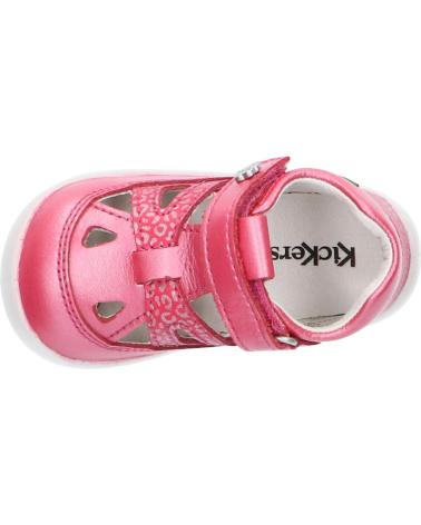 girl shoes KICKERS 692381-10 KIKI  132 ROSE FONCE LEOPARD