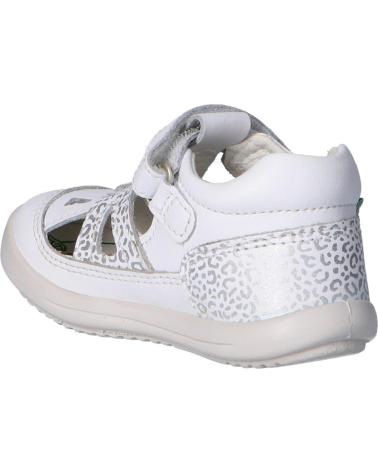 girl shoes KICKERS 692383-10 KIKI  32 BLANC LEOPARD