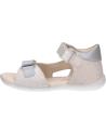 Sandali eleganti da ragazza KICKERS  per  e  696354-10 BINSIA-2  32 BLANC LEOPARD