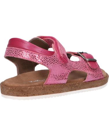 Woman and girl Sandals KICKERS 694913-30 FUNKYO  132 ROSE FONCE LEOPARD