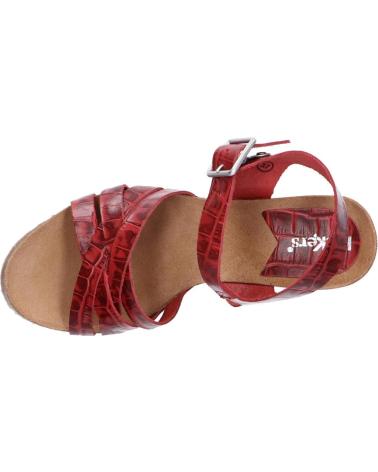 Woman Sandals KICKERS 775711-50 SOLYNA  42 ROUGE CROCO