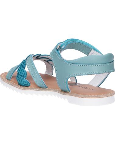 Woman and girl Sandals KICKERS 784701-30 SHARKKY  221 TURQUOISE REPTILE