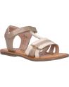 Woman and girl Sandals KICKERS 700963-30 DIAMANTO  32 BLANC CASSE OR