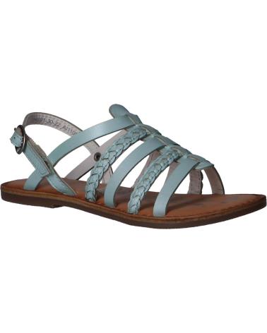 Woman and girl Sandals KICKERS 784691-30 DISTREZ  22 TURQUOISE