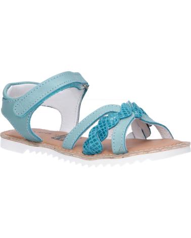 Woman and girl Sandals KICKERS 784701-30 SHARKKY  221 TURQUOISE REPTILE