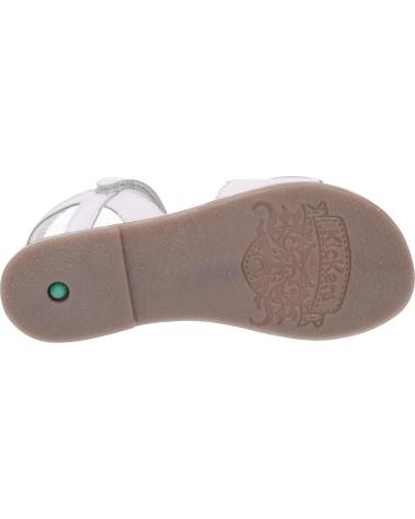 Sandales habillées fille KICKERS  pour  784670-30 DIAGGO  3 BLANC ARGENT