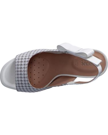 Zapatos de tacón GEOX  per Donna D92CVC 00766 D ELISANGEL  C1303 LT GREY-WHITE