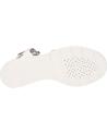 Sandalias GEOX  de Mujer D92CPB 0BCBN D TORRENCE  C0007 WHITE-SILVER