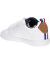 Woman and girl and boy Zapatillas deporte LE COQ SPORTIF 2010074 COURTCLASSIC  OPTICAL WHITE-BROWN