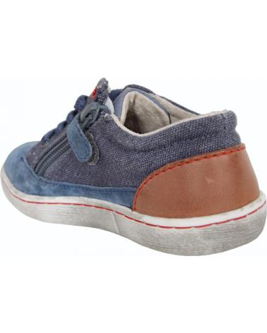 Chaussures KICKERS  pour Fille et Garçon 469380-30 LYLIAN  BLEU CAMEL