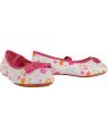 girl Flat shoes Flower Girl 149200-B2040  WHITE-FUXIA
