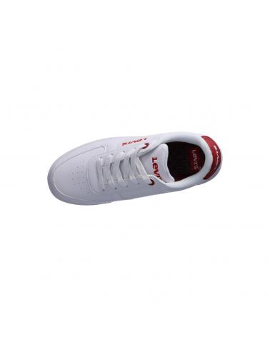 Woman and girl and boy sports shoes LEVIS VUNI0021S NEW UNION  0079 WHITE RED