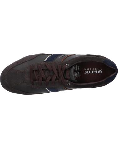 Chaussures GEOX  pour Homme U52T5C 022ME U WELLS  C6024 DK COFFEE 