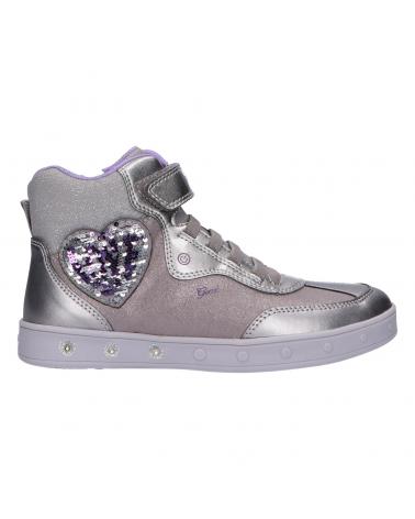 Stiefel GEOX  für Mädchen J948WB 0BLAJ J SKYLIN  C1AN8 DK SILVER-VIOLET