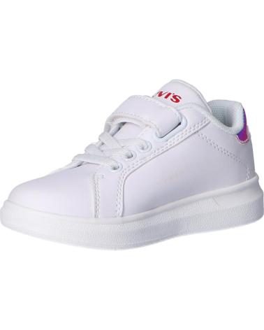 girl and boy sports shoes LEVIS VELL0022S ELLIS  2924 WHITE MIRROR