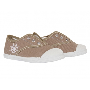 girl and boy Trainers COTTON CLUB CC0002  BEIG