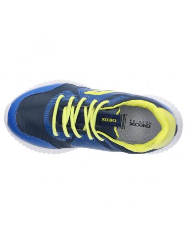 boy sports shoes GEOX J846TB 0FU54 J WAVINESS  C0749 NAVY-LIME