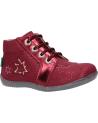 girl Mid boots KICKERS 829630 BE POWER  183 BORDEAUX BRILLANT