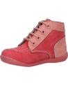 girl and boy Mid boots KICKERS 695075 BONBON-2  132 ROSE FONCE PERM