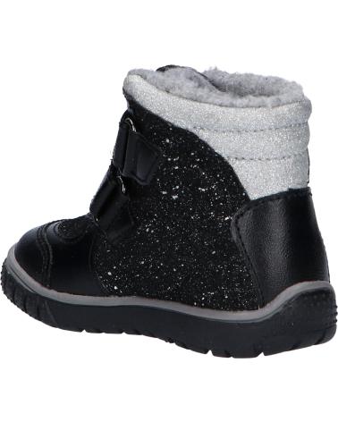 girl and boy boots KICKERS 585573 SITROUILLE WPF  82 NOIR ARGENT