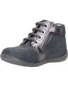 girl Mid boots KICKERS 829630 BE POWER  122 GRIS BRILLANT