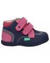 Stiefel KICKERS  für Mädchen und Junge 439475 BABYSCRATCH  102 MARINE ROSE TRICOLORE