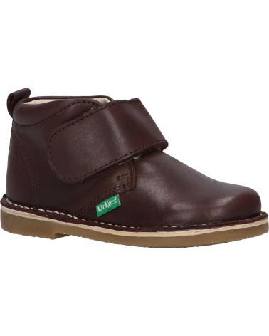 girl and boy Mid boots KICKERS 829901 TYPTOP  92 MARRON FONCE