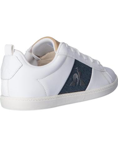 Woman and girl and boy Zapatillas deporte LE COQ SPORTIF 2110077 COURTCLASSIC GS  OPTICAL WHITE-DRESS BLUE