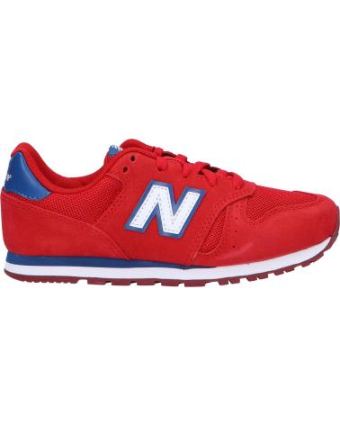 Woman and girl and boy sports shoes NEW BALANCE YC373SRW  RED