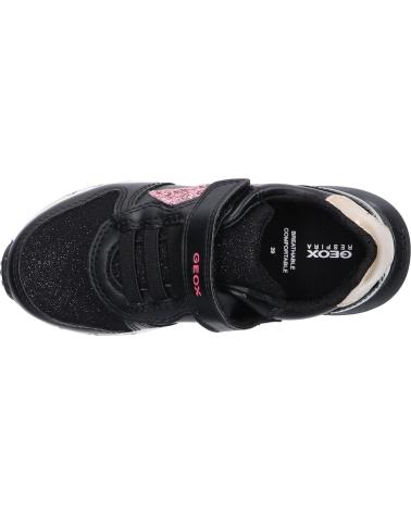 Sneaker GEOX  für Damen und Mädchen J35GZC 054AS J FASTICS  C9231 BLACK-DK PINK