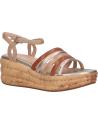 Woman Sandals GEOX D02GYB 00043 D PRIMULAO  CH66N LT TAUPE-COGNAC