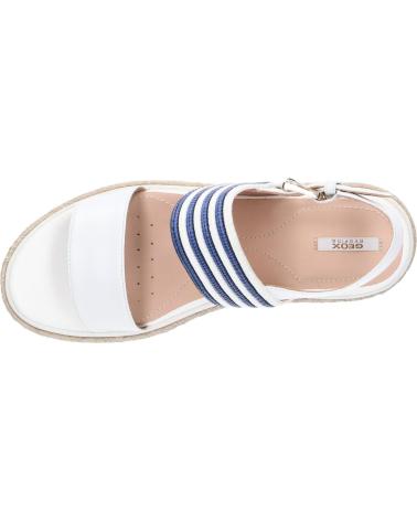 Sandalias GEOX  de Mujer D02GFE 04311 D LEELU  C0006 WHITE-BLUE