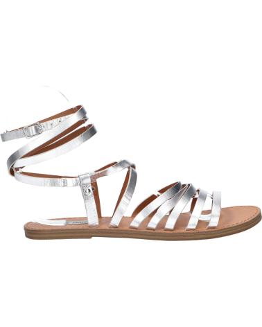 Woman Sandals STEVE MADDEN GALLIA  007190 SILVER LEATHER