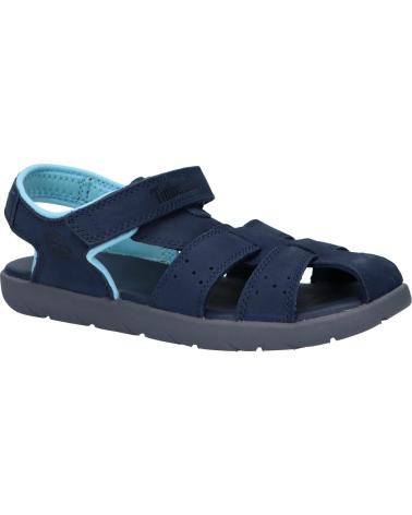 Woman and girl and boy Sandals TIMBERLAND A43G1 NUBBLE  NAVY NUBUCK