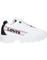 Scarpe sport LEVIS  per Bambina VSOH0053S SOHO  0062 WHITE BLACK