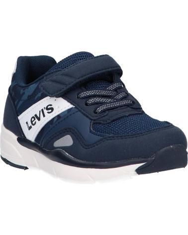 girl and boy sports shoes LEVIS VBOS0032T BOSTON MINI  0195 NAVY WHITE