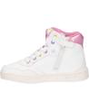 girl Mid boots GEOX J368WC 054AS J SKYLIN  C0653 WHITE-MULTICOLOR