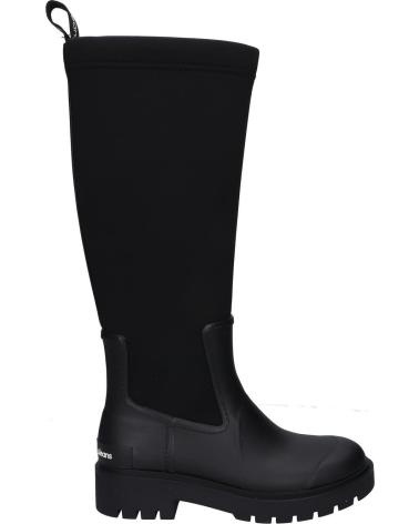Woman boots CALVIN KLEIN YW0YW00838 HIGH RAINBOOT NEOPRENE  BDS TRIPLE BLACK