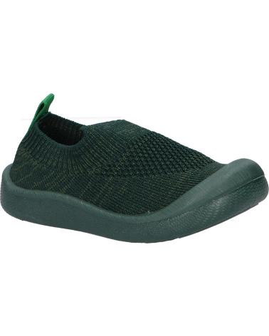 girl and boy shoes KICKERS 878464-10 KICK EASY MAILLE  62 VERT FONCE