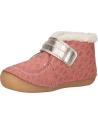 Chaussures KICKERS  pour Fille 909730-10 SO SCHUSS  132 ROSE OR FANTAIS