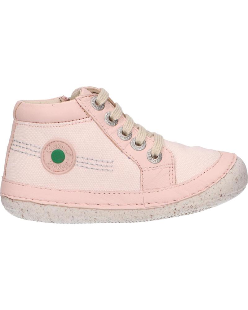 Chaussures KICKERS  pour Fille 928061-10 SONISTREET WASII  131 ROSE CLAIR