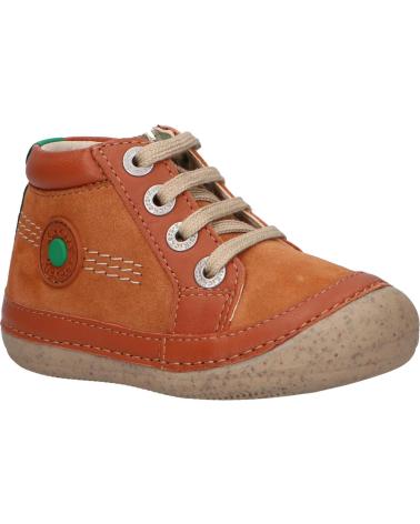 girl and boy shoes KICKERS 928062-10 SONISTREET GOAT SUED  114 CAMEL