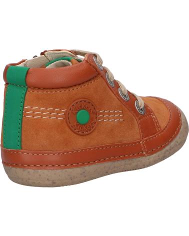 Schuhe KICKERS  für Mädchen und Junge 928062-10 SONISTREET GOAT SUED  114 CAMEL