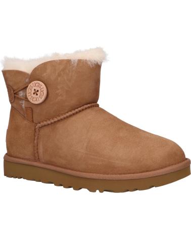 Woman and girl boots UGG 1016422 MINI BAILEY BUTTON II  CHESTNUT